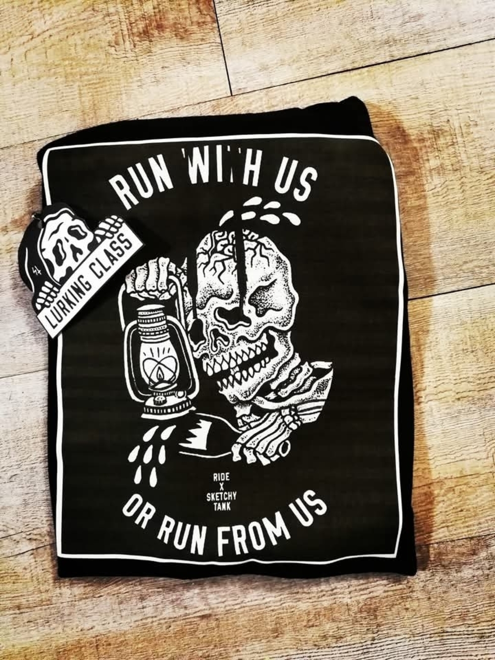 Lurking Class 'Run With Us' Black Short Sleeve Tee